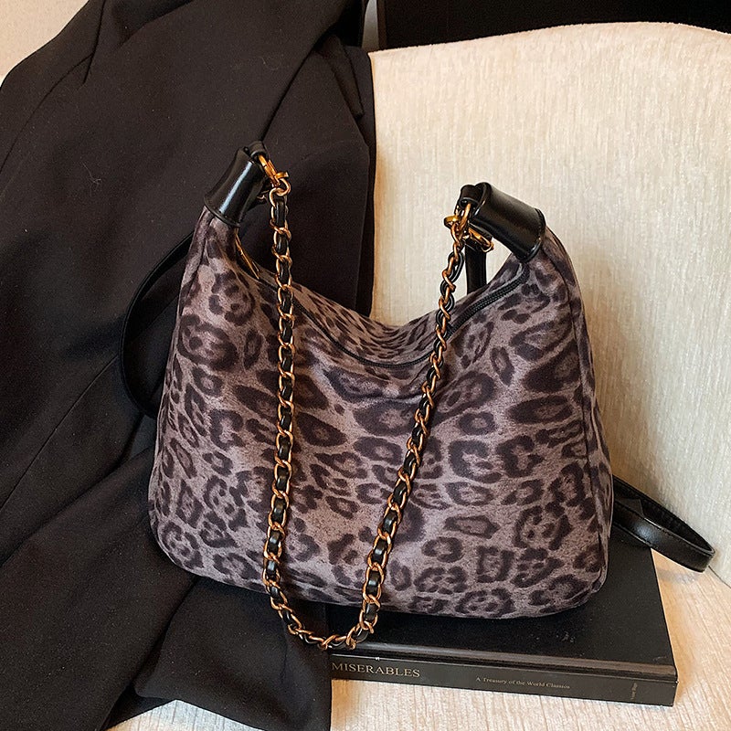 Super Popular Small Leopard Print Bag Women'S Casual All-Match Crossbody Bag Fashionable Shoulder Underarm Bag - Image 2