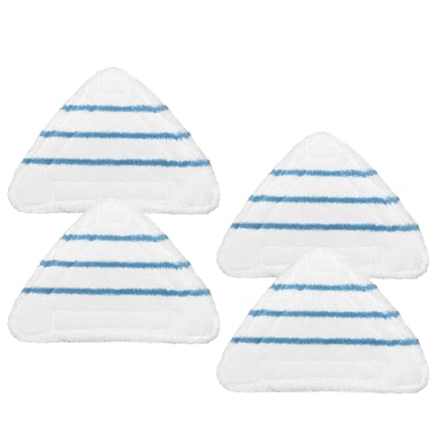 Planially 4 Pack Reusable Mop Pads Compatible with True Tidy STM500 STM700 Steam Mops Refills for Turonic ST3 Steam Mop Microfiber Washable Pads Cloths for Floor Cleaning Scrubbing and Floor Caring - Image 1