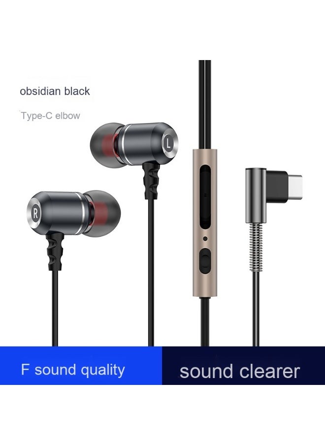 Generic USB C Headphones In Ear TPYE C Earphones HiFi Stereo Noise reduction Earphones with Mic and Volume Control Headphones  - Image 1