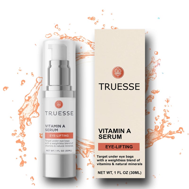 TRUESSE Ayurvedic Vitamin A Serum â€“ Natural Retinol for Firm Bright Skin - Reduces Under Eye Bags â€“ Hyaluronic Acid for Hydration - Image 1