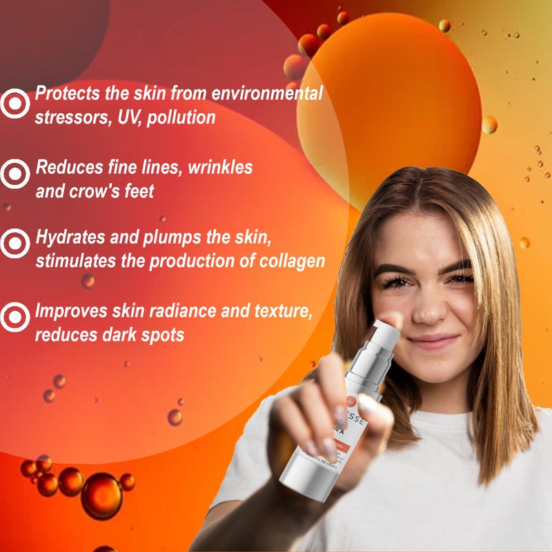 TRUESSE Ayurvedic Vitamin A Serum â€“ Natural Retinol for Firm Bright Skin - Reduces Under Eye Bags â€“ Hyaluronic Acid for Hydration - Image 2