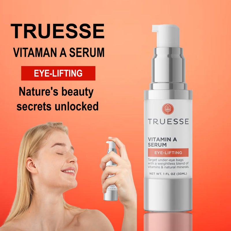 TRUESSE Ayurvedic Vitamin A Serum â€“ Natural Retinol for Firm Bright Skin - Reduces Under Eye Bags â€“ Hyaluronic Acid for Hydration - Image 3