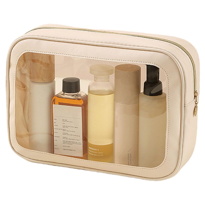 Clear Front Travel Toiletry Bag Medium Size Women Cosmetics Organizer With Easy Access - Image 2