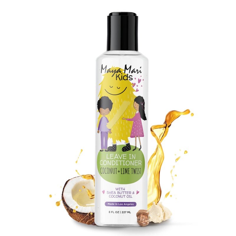 MAYA MARI Kids Leave In Conditioner and Hair Detangler Sulfate Free Curly Hair Products Gentle Curl Treatment for Toddlers and Babies 8 Oz