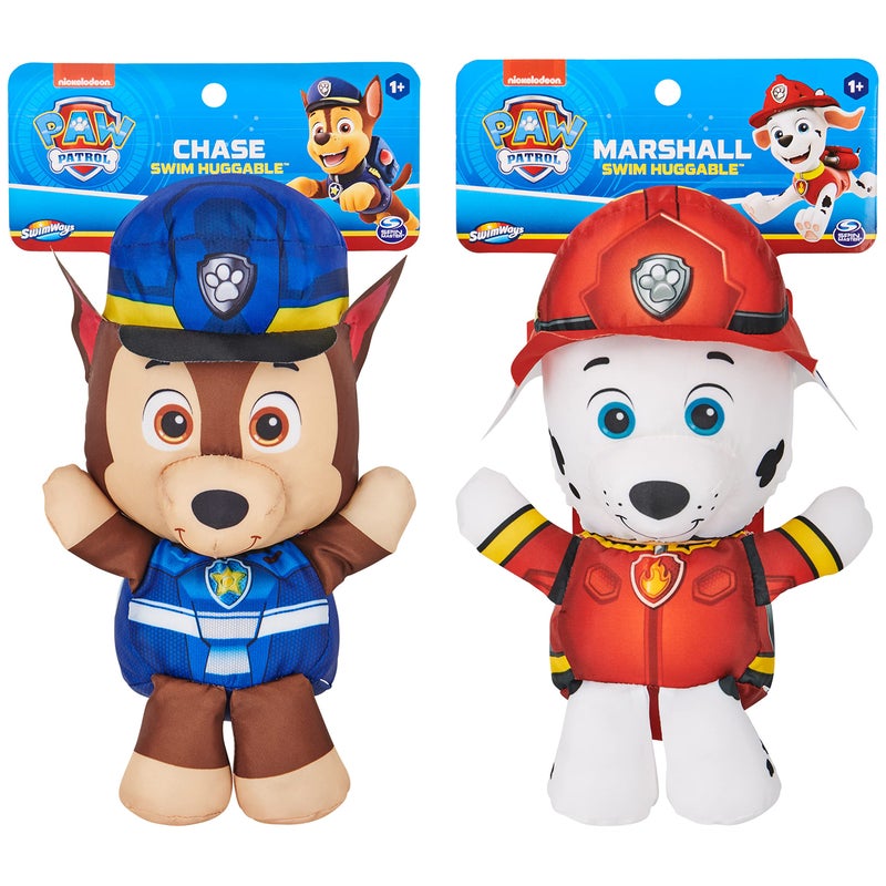 SwimWays Nickelodeon Paw Patrol Chase and Marshall Swim Huggable 2Pack Floating Paw Patrol Toys for Kids Ages 1 - Image 3