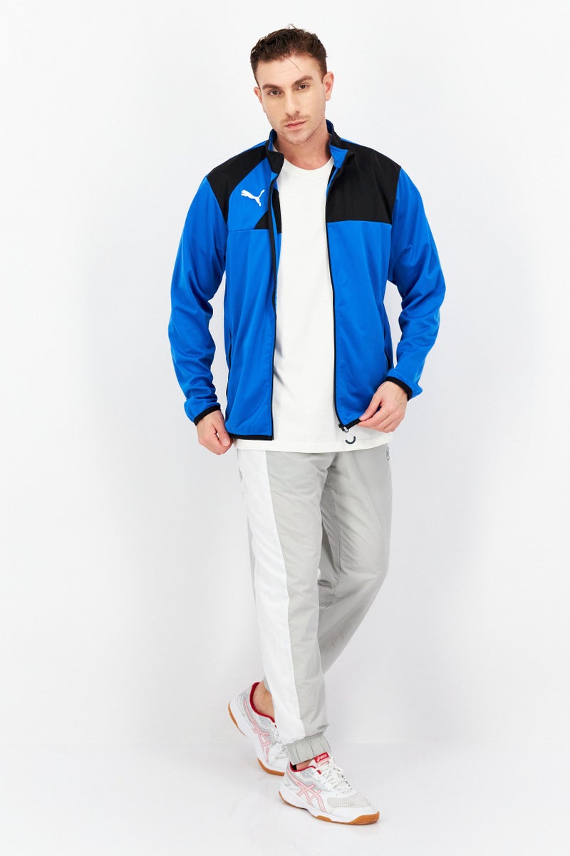 PUMA Men Sportswear Fit Long Sleeve Training Jacket, Blue/Black - Image 3