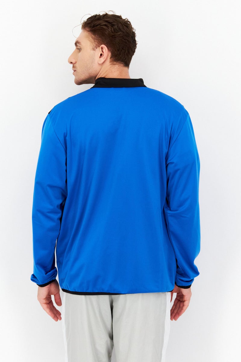 PUMA Men Sportswear Fit Long Sleeve Training Jacket, Blue/Black - Image 4