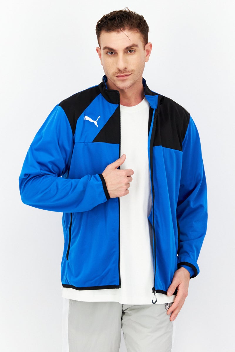 PUMA Men Sportswear Fit Long Sleeve Training Jacket, Blue/Black - Image 1