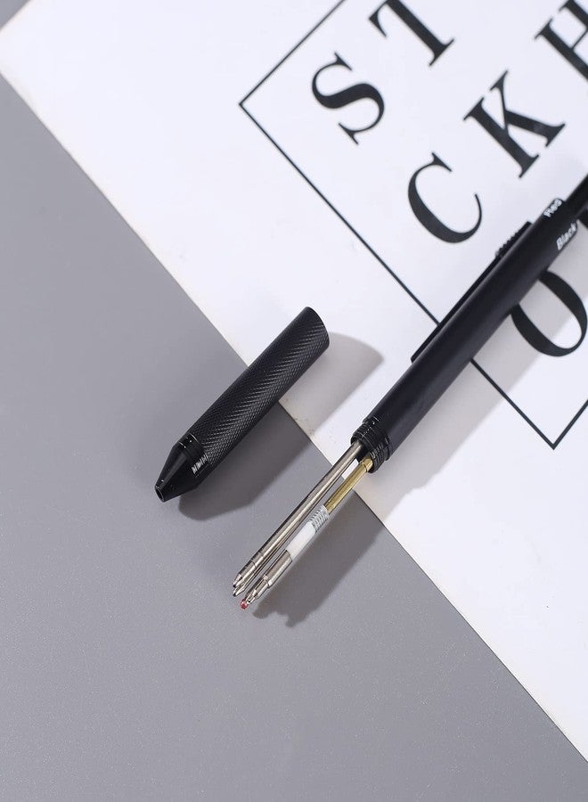 Ipienlee 4 in 1 Multifunctional Pens Multicolor Pen 0.7mm 3-color Ballpoint Pen and 0.5mm Mechanical Pencil in One Pen Contain 2 Pens and 10 Ballpoint Pen Refills and 1 Pack Pencil Refill - Image 4