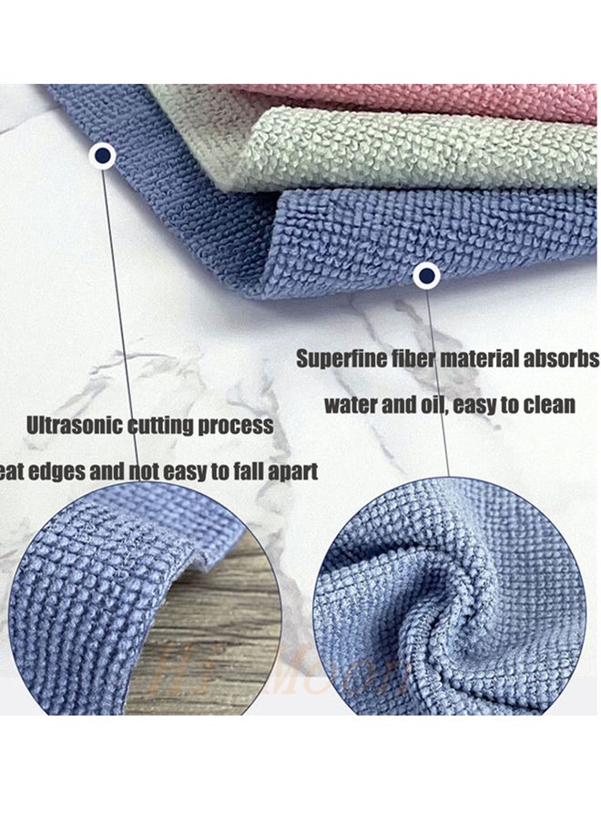 Hi Moon - 20 Pack Microfiber Cleaning Cloth, Lint-Free Shop Towels Reusable Bulk Rags in a Box for Home Water Marks Cleaning Cloths Super Absorbent Durable - Image 1