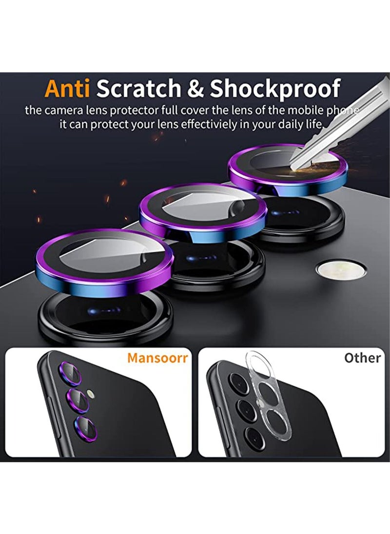 Generic Samsung Galaxy A14/Galaxy A34 Camera Lens Protector Case Cover [Drop Protection] Anti-Scratch 9H Tempered Glass Screen Protector Case Friendly Camera Cover Accessories  - Image 2