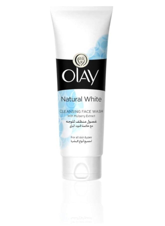 Olay Natural White Beauty Box: Face Wash 100 g + Day Cream SPF 24 50 g + Night Cream 50 g, 200 g - Image 2