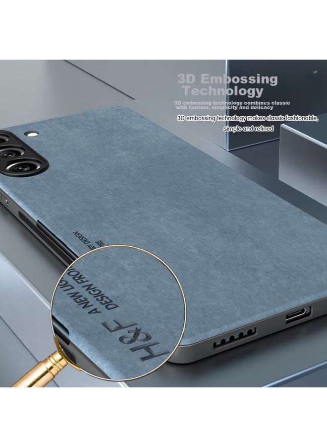Hotfire Phone Case For Samsung Galaxy S23+, Samsung Galaxy S23+ Protective Cover, Upgraded Skin-like Lambskin Matte Lens Full Protection Silicone Case For Men And Women Gray - Image 2