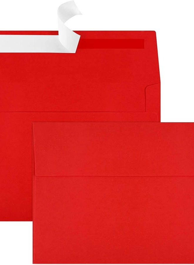 Joyberg 70 Packs A4 Envelope, Red A4 Envelopes, 4x6 Photo Envelopes for Invitations, Envelopes Self Seal for Weddings, Baby Shower, Photos, Postcards, Greeting Cards, Mailing - Image 1