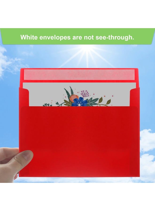 Joyberg 70 Packs A4 Envelope, Red A4 Envelopes, 4x6 Photo Envelopes for Invitations, Envelopes Self Seal for Weddings, Baby Shower, Photos, Postcards, Greeting Cards, Mailing - Image 4