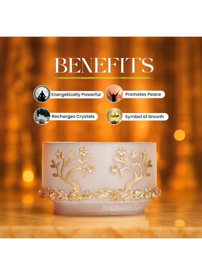 Studd Muffyn | Selenite Money Bowl | Crystal Recharging Bowl | Vastu-Friendly for Home & Workplaces - Image 2