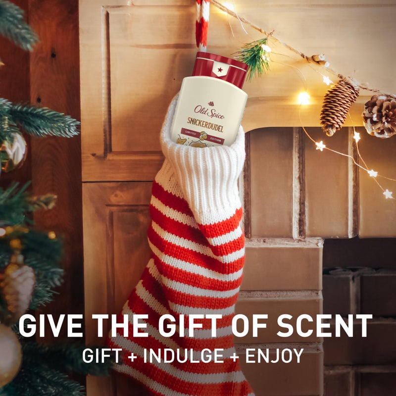 Old Spice Body Wash for Men, Holidudes Holiday Edition, 24/7 Holiday Freshness, Lasting Scent and Rich Lather, Stocking Stuffer, Snickerdudel Sugar Cookie Scent, 16 oz - Image 4