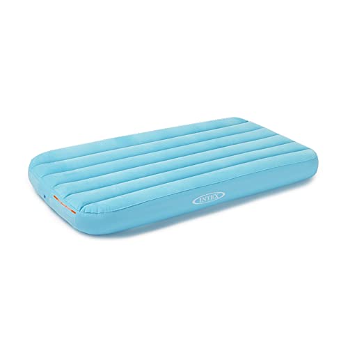 Intex 66803EP Cozy Kidz Inflatable Airbed: Fiber-Tech – Velvety Soft Surface – Carry Bag Included – Color May Vary – 34.5" x 62" x 7" - Image 1