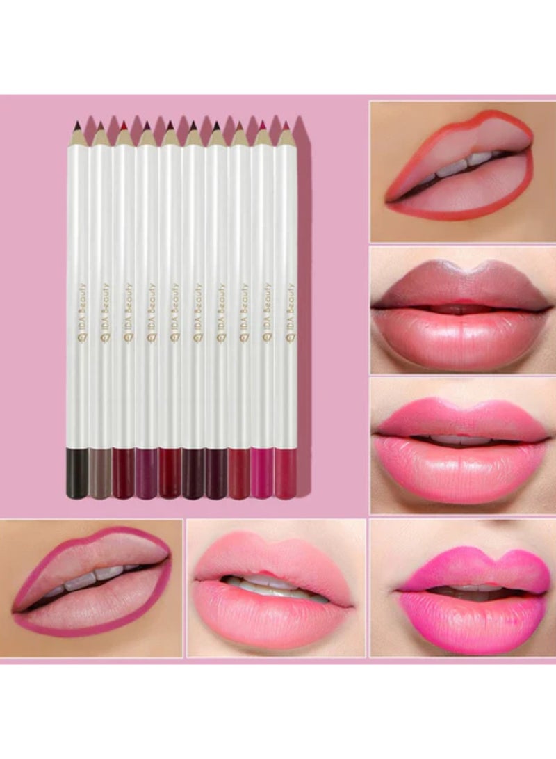 IDA Beauty Edge & Enrich Creamy Lip Liner | 2-in-1 Lip Outliner & Filler | Waterproof, Smudge-Proof, Matte Finish | Vegan, Halal, Cruelty-Free (L04) - Image 4