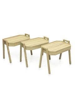 مالتي هوم فيرنيتشر طاولة عش بتصميم حديث MH-NT-118-Oak  - Image 1