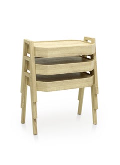مالتي هوم فيرنيتشر طاولة عش بتصميم حديث MH-NT-118-Oak  - Image 2