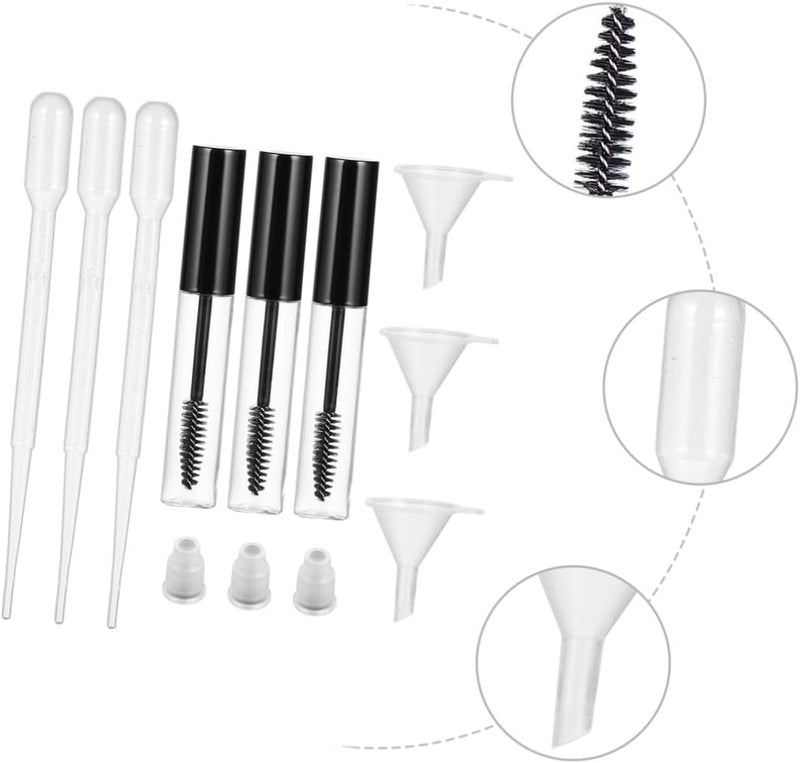 Healifty 18pcs Voluminous Mascara Tube Refills Empty Eyeliner Tube for Lash Extension Supplies - Image 3