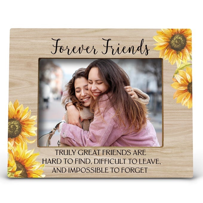 FOREVER FRIENDS SUNFLOWER PICTURE PHOTO FRAME BESTIE BFF FRIENDSHIP GIFTS FOR MEN WOMEN FRIENDS BIRTHDAY CHRISTMAS GIRLS 5X7 INCH PHOTO