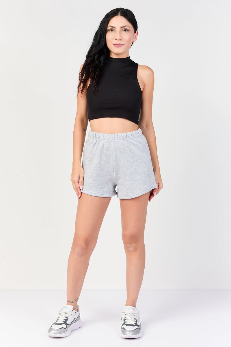 FOREVER 21 Women Sportswear Fit Outdoor Shorts, Grey - Image 4