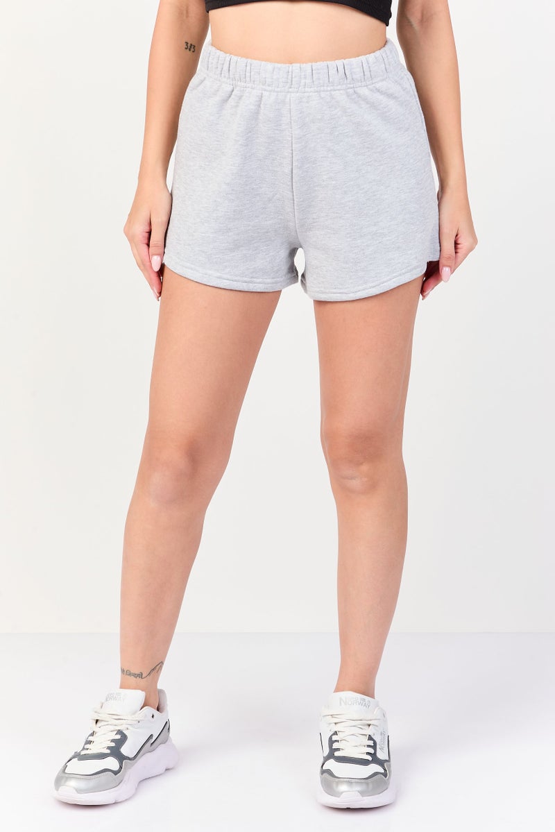 FOREVER 21 Women Sportswear Fit Outdoor Shorts, Grey - Image 1