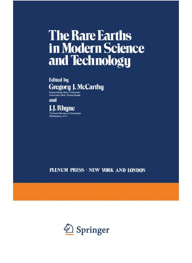 The Rare Earths in Modern Science and Technology 