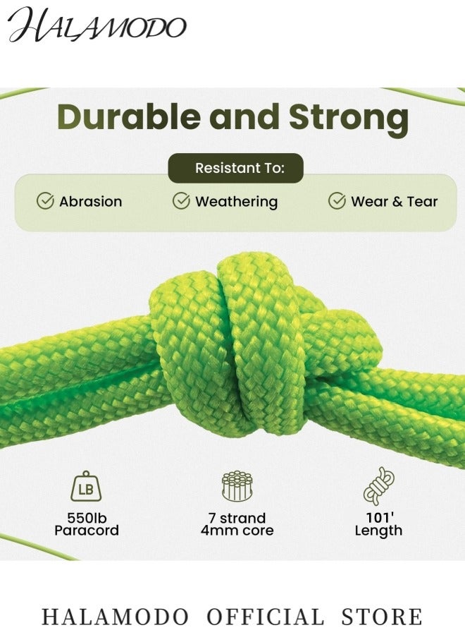 HALAMODO High-Strength Multi-Purpose Nylon Rope 30m Essential for Outdoor Camping with Adjustable Length Ideal for DIY Crafting Projects and Braided Bracelet Making  - Image 3