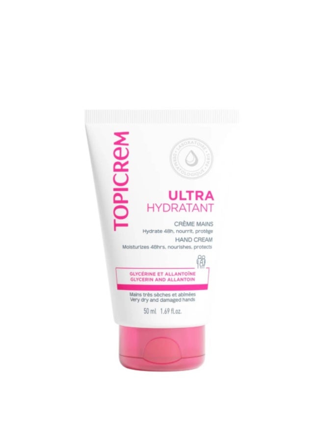 Topicrem Ultra-Hydratant Hand Cream 50ml - Image 1