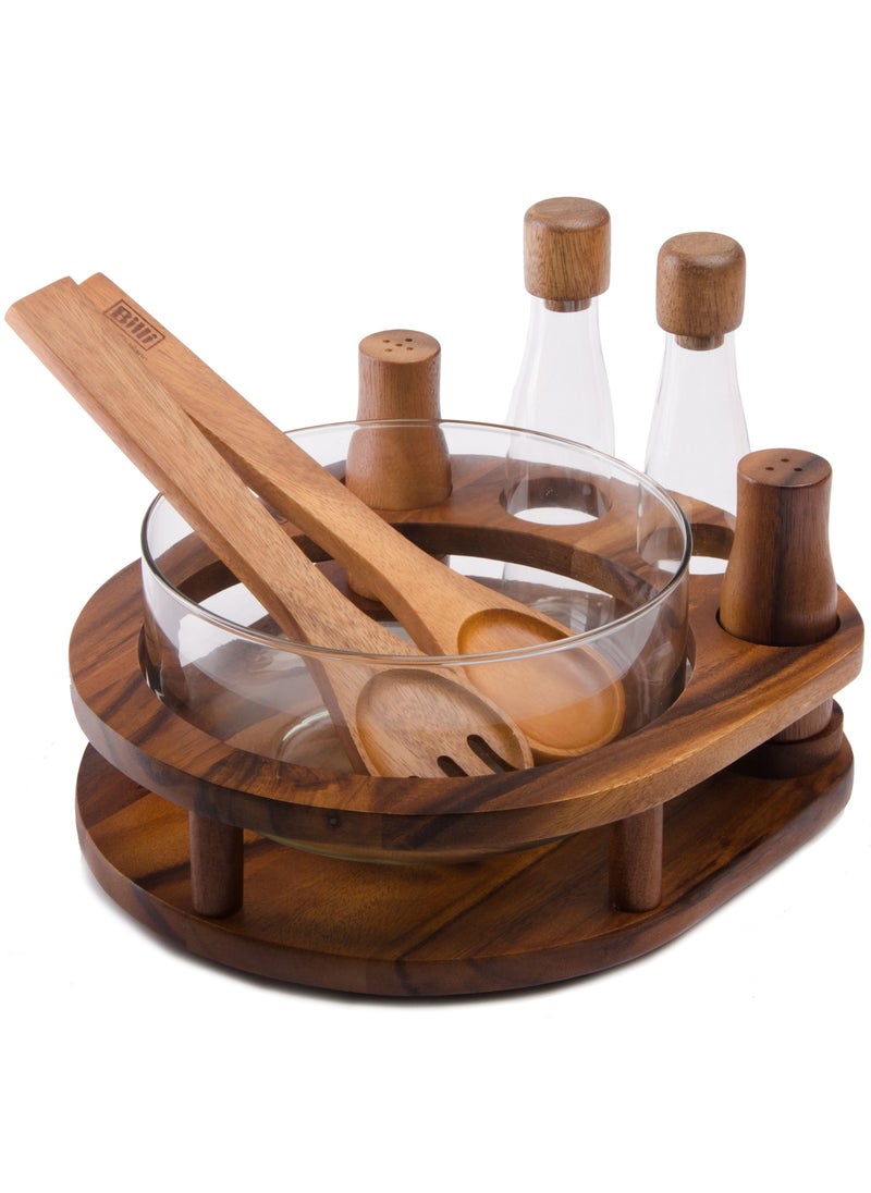 Wooden Salad Bowl With Cruet Set Brown/Clear - pzsku/ZEFEEE466346CCF17C485Z/45/_/1689854553/e63f741c-287e-4862-9b94-084b02879aeb