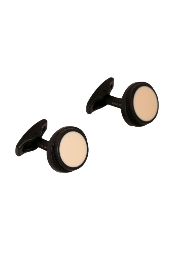 RS - Formal White Black Cufflink - Image 1