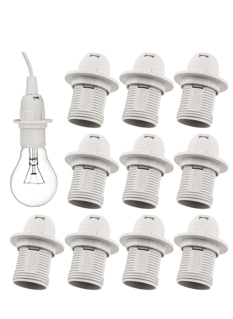 E14 Lamp Holder, 10 Pieces Screw Holder Light Bulb Adapter 250V 2A High Conductivity Pendant Socket & Replacement Ring - pzsku/ZEFEEE5D19424160034ACZ/45/_/1700730970/de7dcb1e-4130-4db8-9b20-ba42afcc84df