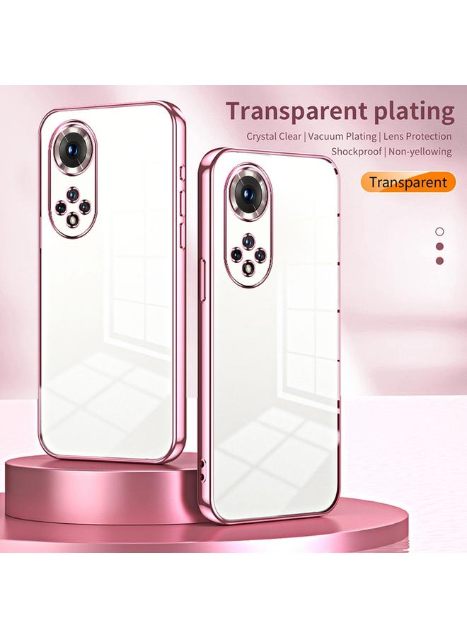 اس-توب جراب لهاتف Honor 50 Pro / Huawei nova 9 Pro، جراب هاتف شفاف مطلي بفتحة دقيقة - Image 2