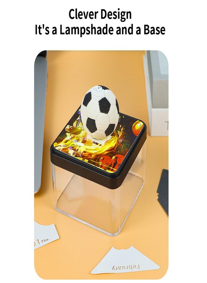 Toutrop 3D Desk Calendar 2025 Time Piece Calendar, Art Notepad Calendar Basketball Tear Away Paper Carving Calendar, 3D Memo Pad Art DIY Christmas Gift for School Home Office - Image 4