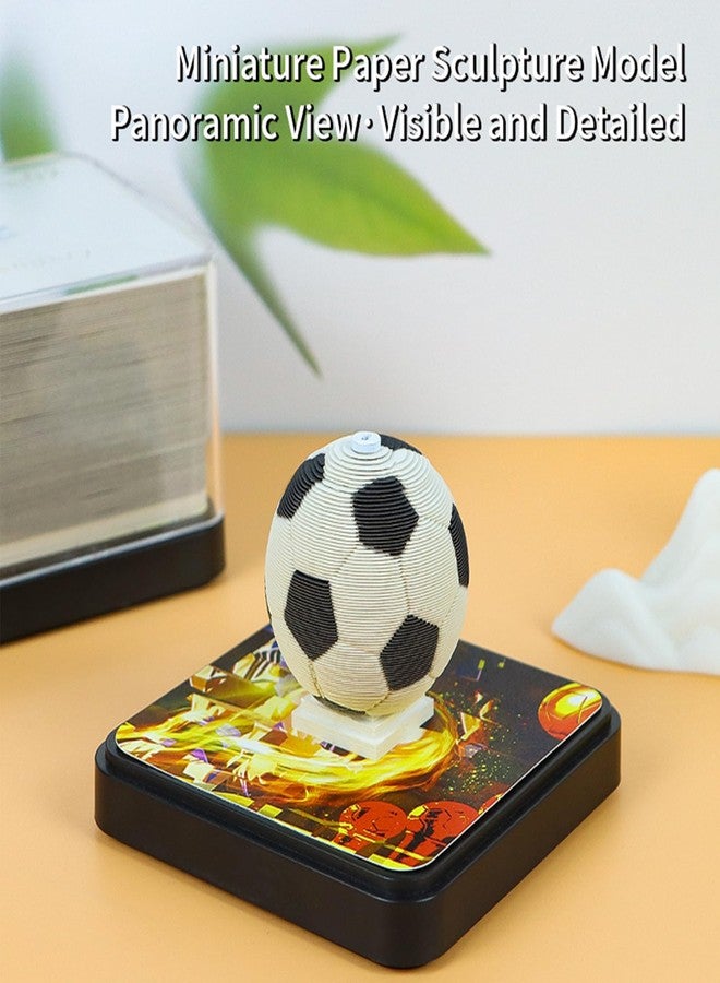Toutrop 3D Desk Calendar 2025 Time Piece Calendar, Art Notepad Calendar Basketball Tear Away Paper Carving Calendar, 3D Memo Pad Art DIY Christmas Gift for School Home Office - Image 2