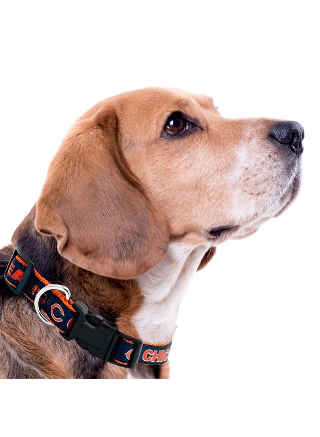 Pets First NFL DOG COLLAR Chicago Bears Pet Collar, Medium - Image 3