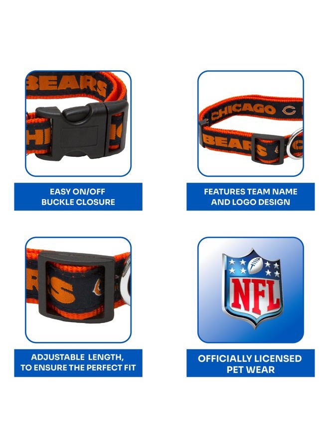 Pets First NFL DOG COLLAR Chicago Bears Pet Collar, Medium - Image 4