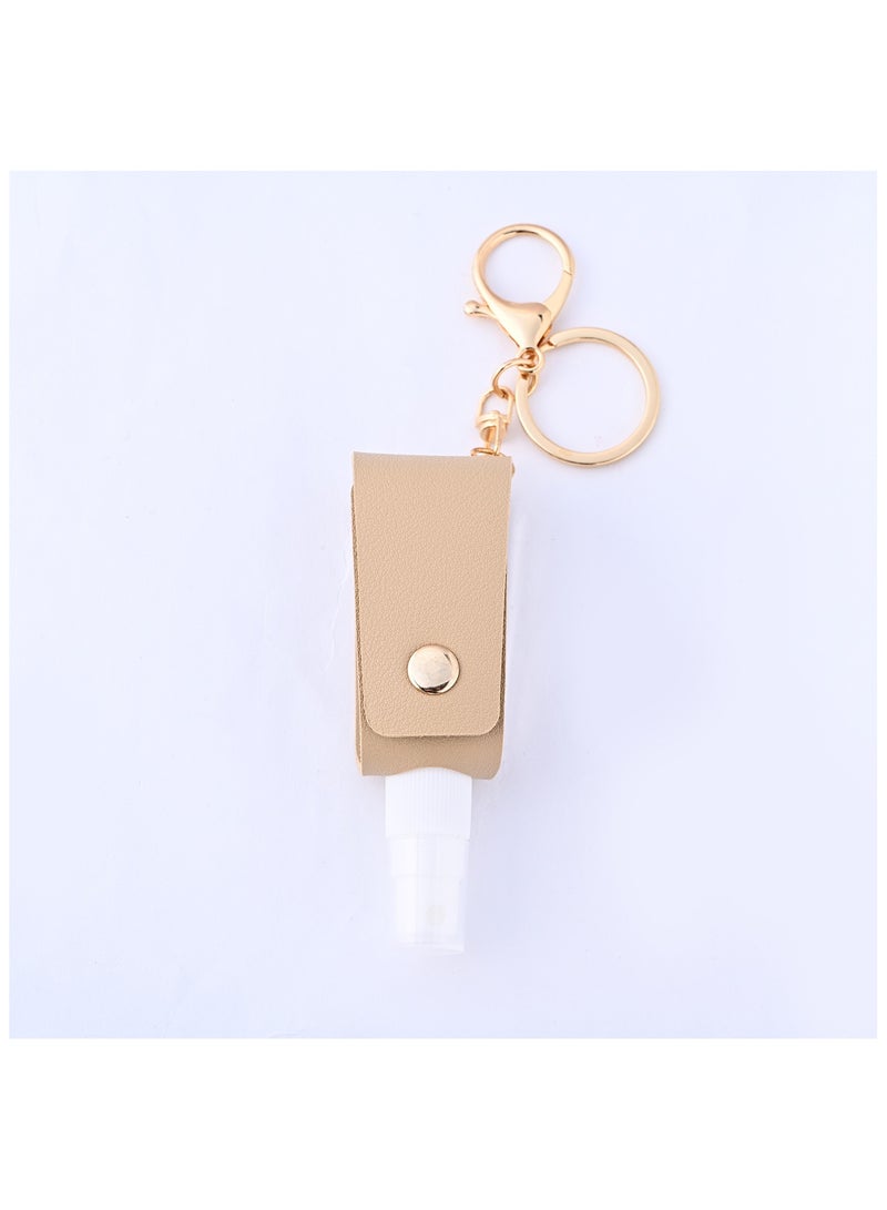 Small Squeeze Bottle with Keychain Portable Empty Travel Bottles Hand Refillable Containers for Liquid Storage 