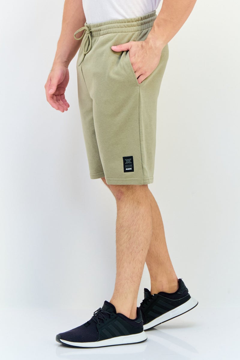 RBX Men Sportswear Fit Training Shorts, Sage Green  - Image 2