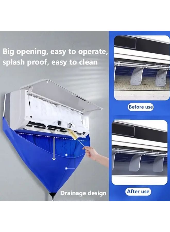 عدة تنظيف مكيف الهواء الأخضر المثبت على الحائط لا تحتاج إلى طاقة 50 72 أونصة رذاذ 4 فرش قفازات مساحات - Image 3