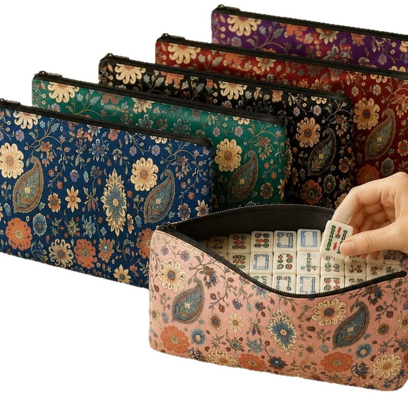 Vintage Retro Floral Cosmetic Bag - Image 2