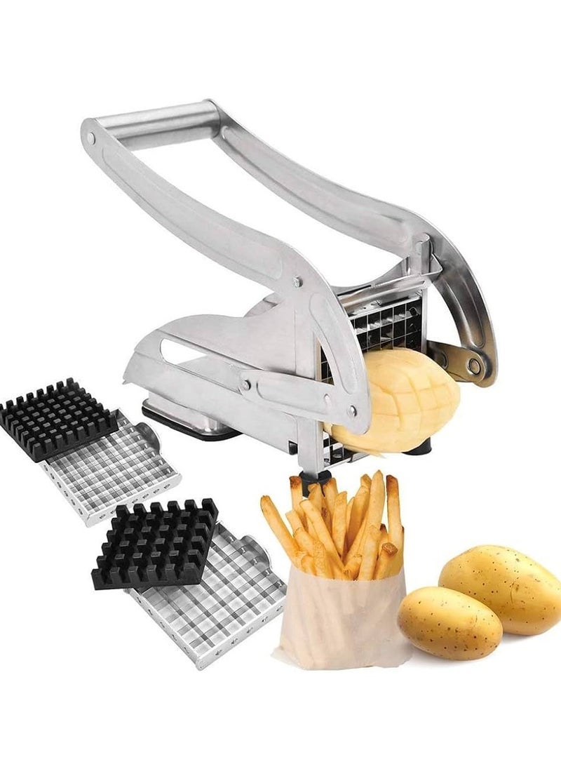 ELTRAZONE 🍟 Stainless Steel Potato Chipper & French Fries Cutter – Durable Potato Slicer for Perfectly Cut Fries and Veggies – Heavy-Duty Kitchen Tool for Easy & Fast Potato Cutting - Image 4