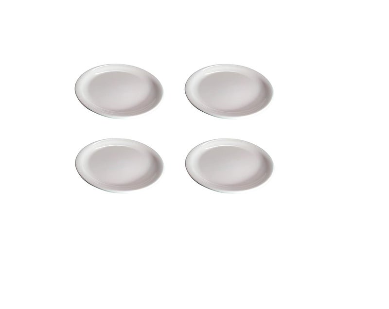 Servewell Melamine Quarter Serving Plate Set of 4 White - Image 1