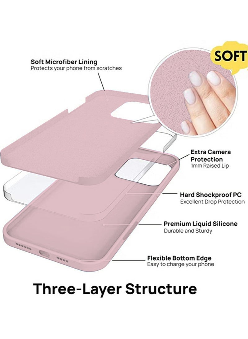 X-level iPhone 16 Pro Max Mobile Case Cover with Anti-fingerprint 3D Screen Protector with Soft Liquid Silicone Protection Anti-Scratch Shockproof Accessories Slim Protective Back Cover - Image 4