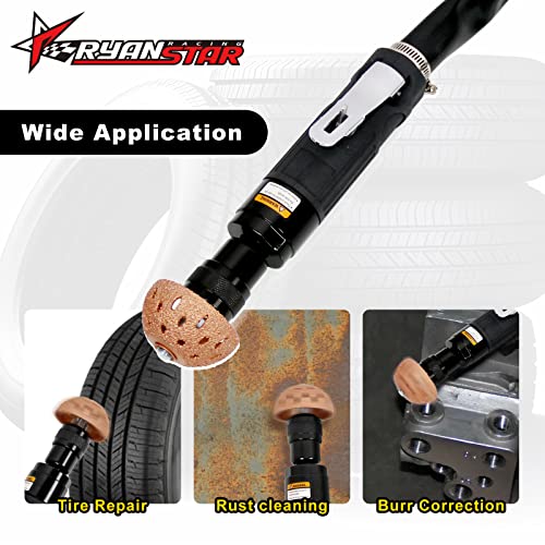 RYANSTAR RACING 2500rpm Low Speed Air Tire Buffer Tire Repair Kit Polishing Cleaning Tool Pneumatic Automatic Buffing Wheel Machine Tire Patch Tools Rear Exhaust - Image 2