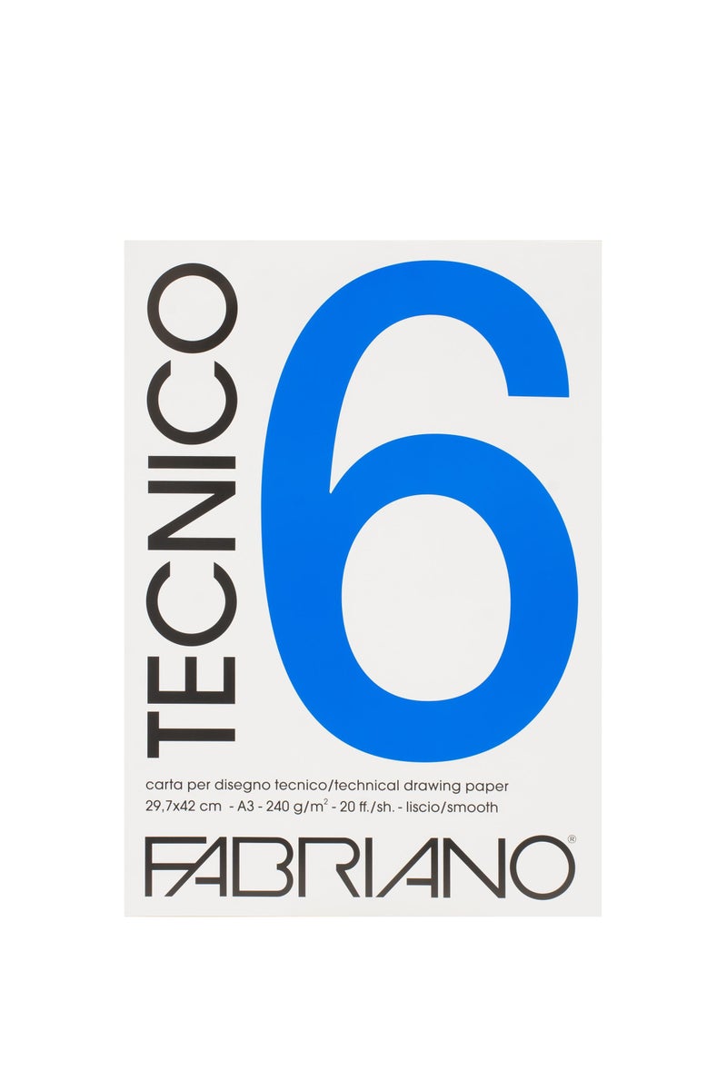 FABRIANO 6 Bristol Pad 240 gsmWhiteA320 Sheets - Image 2