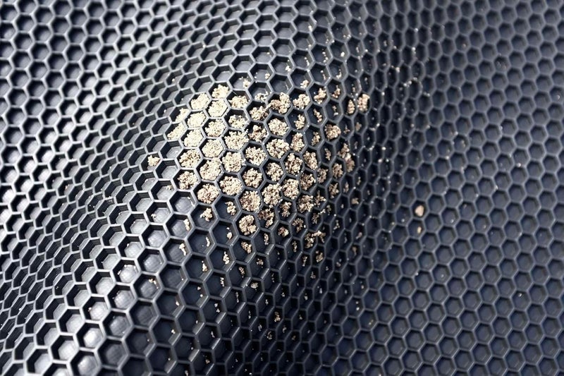 Nicoman Universal Car Floor Mat Hex Style Dirt Catcher Anti-Slip Heavy Duty Waterproof Easy Clean - (Black, Front Set, Small, 2 Piece) - Image 2